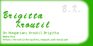 brigitta kroutil business card